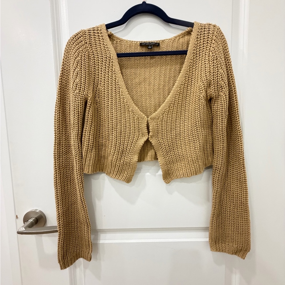 Cozy Tan Knit Sweater